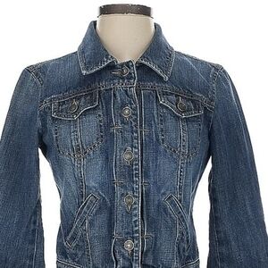 Ann Taylor Loft Blue Denim Jacket